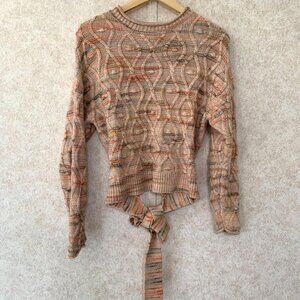 Universal‎ Threads Multi Colored Back Tie Sweater Size Small